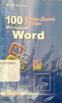 Image of 100 Tanya Jawab Seputar Microsoft Word