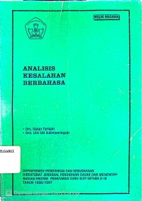 Analisis Kesalahan Berbahasa