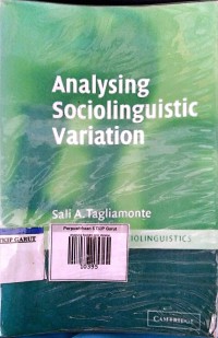 Image of Analysing Sociolinguistic Variation