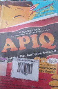 Image of APIQ= Aritmetika Plus Inteligensi Quantum