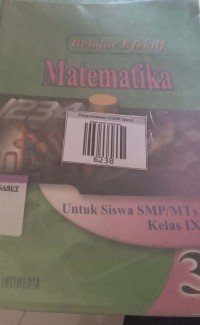 Image of Belajar Efektif Matematika Untuk Siswa smp /mts kelas IX