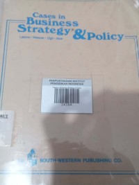 Image of Cases in Business Strategy & Policy
