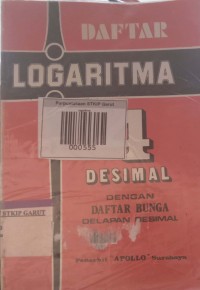 Image of Daftar Logaritma 4 Desimal