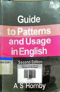 Image of Guide to Patterns and Usage in English