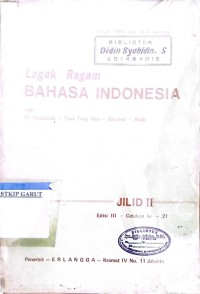 Image of Lagak Ragam Bahasa Indonesia