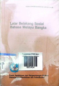 Image of Latar Belakang Sosial Bahasa Melayu Bangka