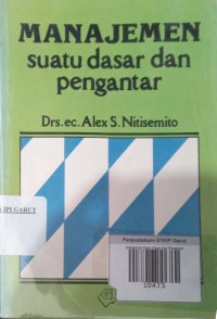 Image of manajemen Suatu Dasar Dan Pengantar