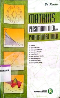 Image of Martiks Persamaan Linier dan Pemrograman Linier