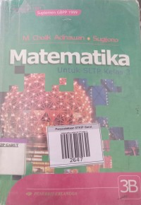 Image of Matematika untuk SLTP kelas 3
