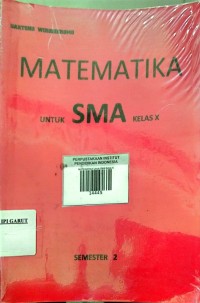 Image of Matematika Untuk SMA Kelas X