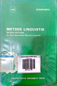 Image of Metode Linguistik