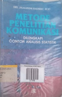 Image of Metode Penelitian Komunikasi