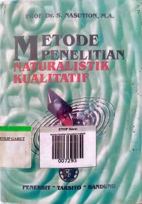 Image of Metode Penelitian  Naturalistik Kualitatif
