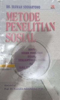 Image of Metode Penelitian Sosial