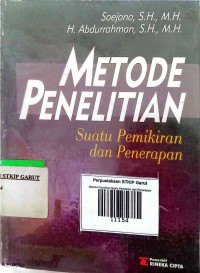 Image of Metode Penelitian Suatu Pemikiran dan Penerapan