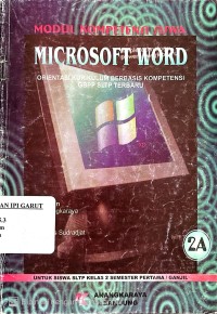 Modul Kompetensi Siswa Microsoft Word