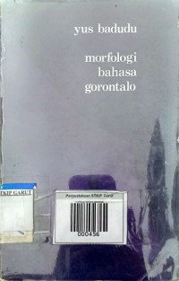 Image of Morfologi Bahasa Gorontalo