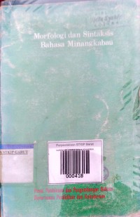 Image of Morfologi Dan Sintaksis Bahasa Minangkabau