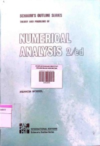 Image of NUMERICAL ANALYSIS 2/ed