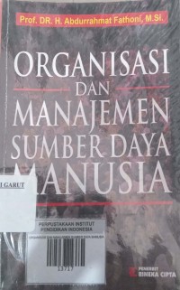 Image of Organisasi & Manajemen  Sumber Daya Manusia