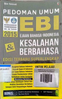 Image of Pedoma Umum EBI (ejaan bahasa indonesia) Kesalahan Berbahasa
