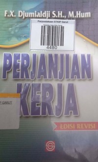 Image of Perjanjian Kerja Edisi Revisi