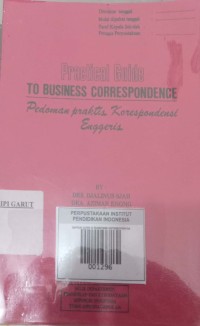 Image of Practical Guide to Bussiness Correspondence