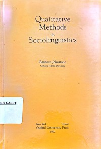 Qualitative Methods in Sociolinguistics