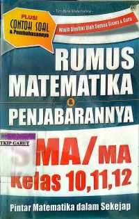Image of Rumus Matematika dan Penjabaran SMA / MA Kelas 10, 11, 12