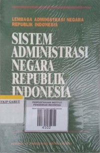 Image of Sistem administrasi negara republik indonesia