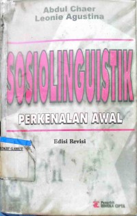 Image of Sosiolinguistik perkenalan Awal
