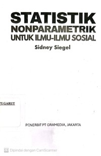 Statistik Nonparametrik Untuk Ilmu-Ilmu Sosial