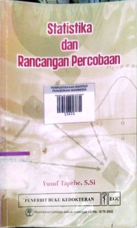 Image of Statistika dan Rancangan Percobaan