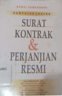 Image of Surat kontrak dan Perjanjian Resmi