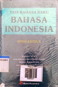 Image of Tata Bahasa Baku Bahasa Indonesia