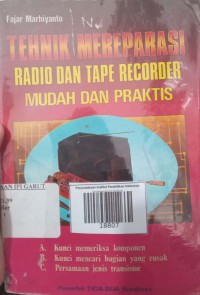 Image of Teknik Mereprasi Radio Dan Tape Recorder