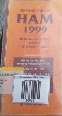 Image of Undang-Undang HAM 1999